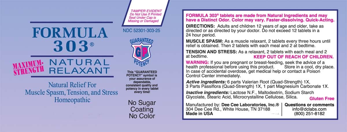 Formula 303 tablets in hand, ready for daily muscle comfort.