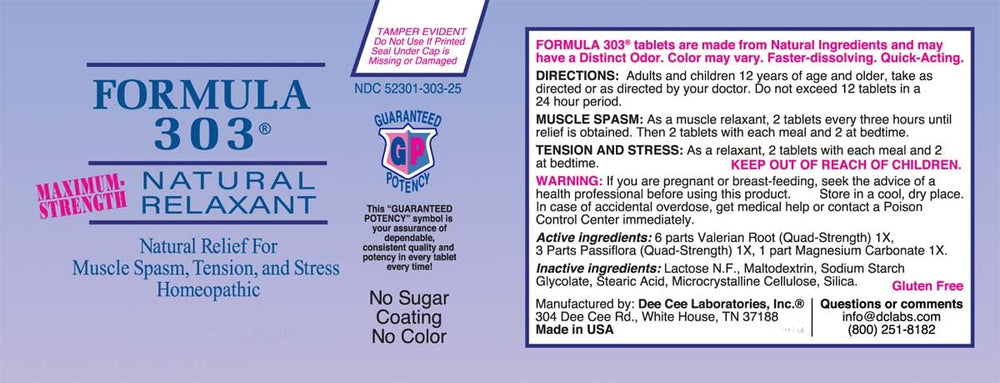 Formula 303 tablets in hand, ready for daily muscle comfort.