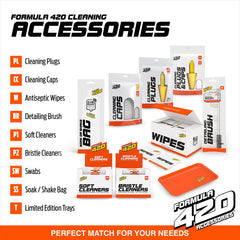 Formula 420 label closeup highlighting ingredients and usage steps.