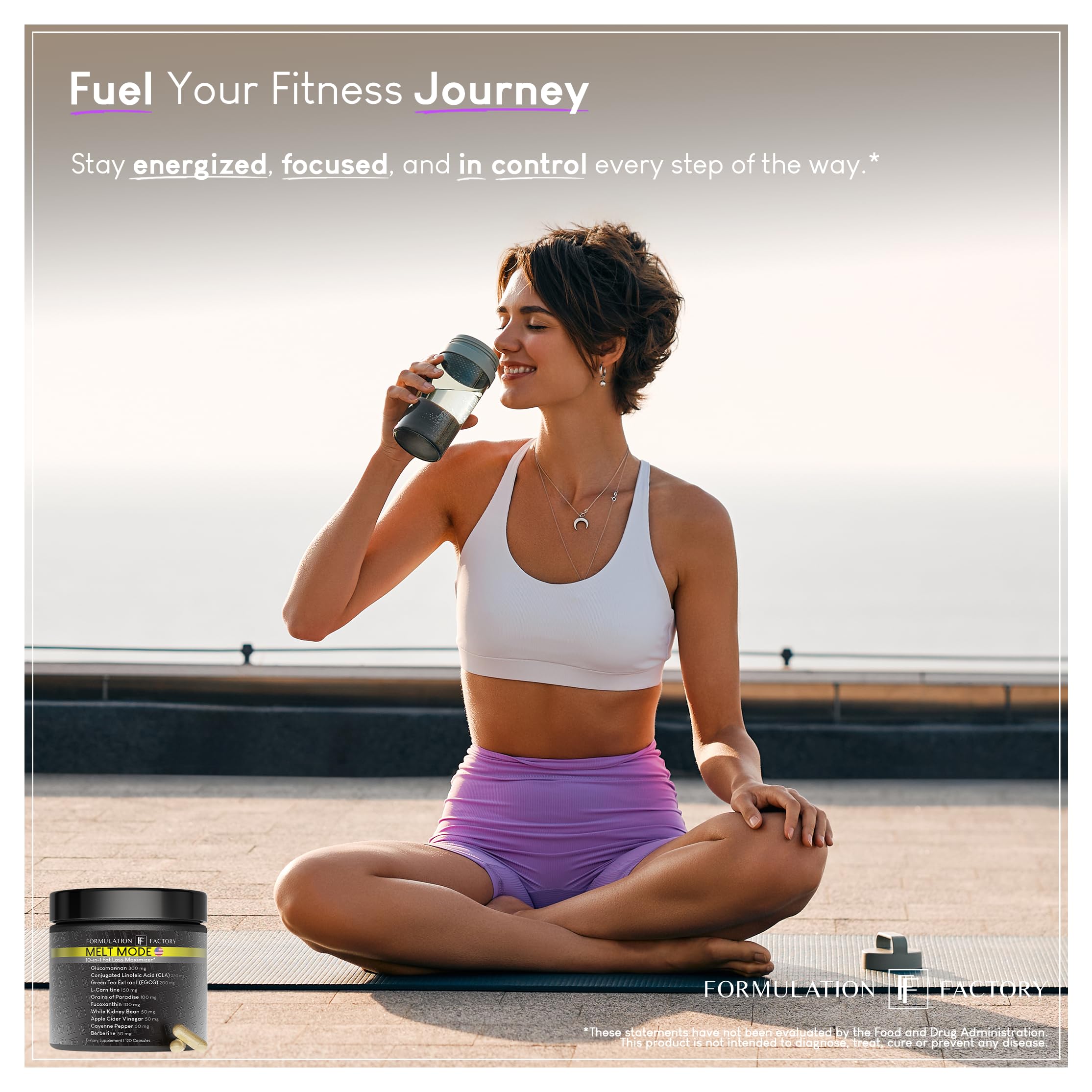 Formulation Factory Melt Mode green tea extract component highlighted.