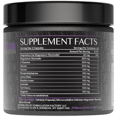 Close-up of The Night Before 10-in-1 label and ingredients