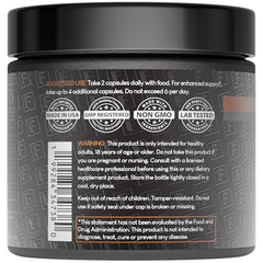 Formulation Factory Shroom Vroom label close-up highlighting cognitive focus support.