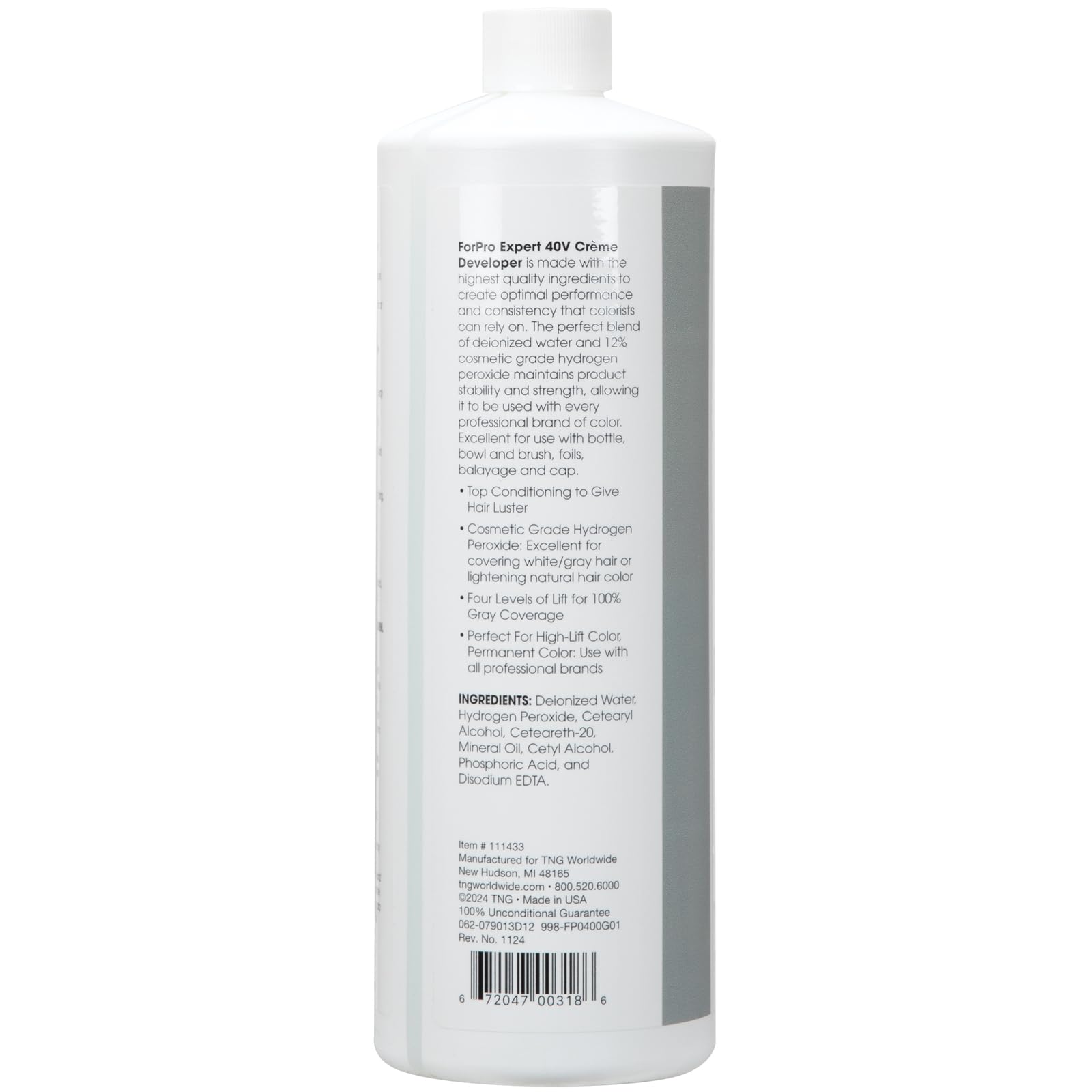 ForPro Expert 40 Volume Creme Developer mixing bowl ready for application
