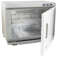 ForPro hot towel warmer front view for quick spa towel prep
