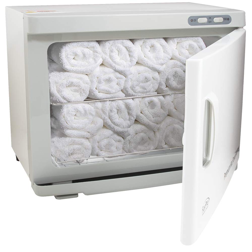 ForPro insulated cabinet stays cool while towels warm inside