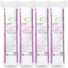 ForPro Pure Natural face cotton rounds, 400-count, ultra-soft for sensitive skin.