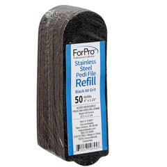 ForPro stainless steel Pedi File refill with 80 grit smooths dry heels