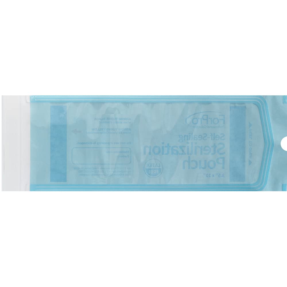 ForPro sterilization pouches pack 200 for bulk clinic use.