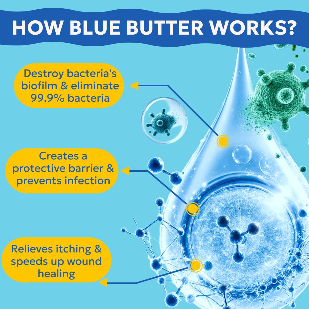 Forticept BlueButter protects paw pads with a skin barrier gel