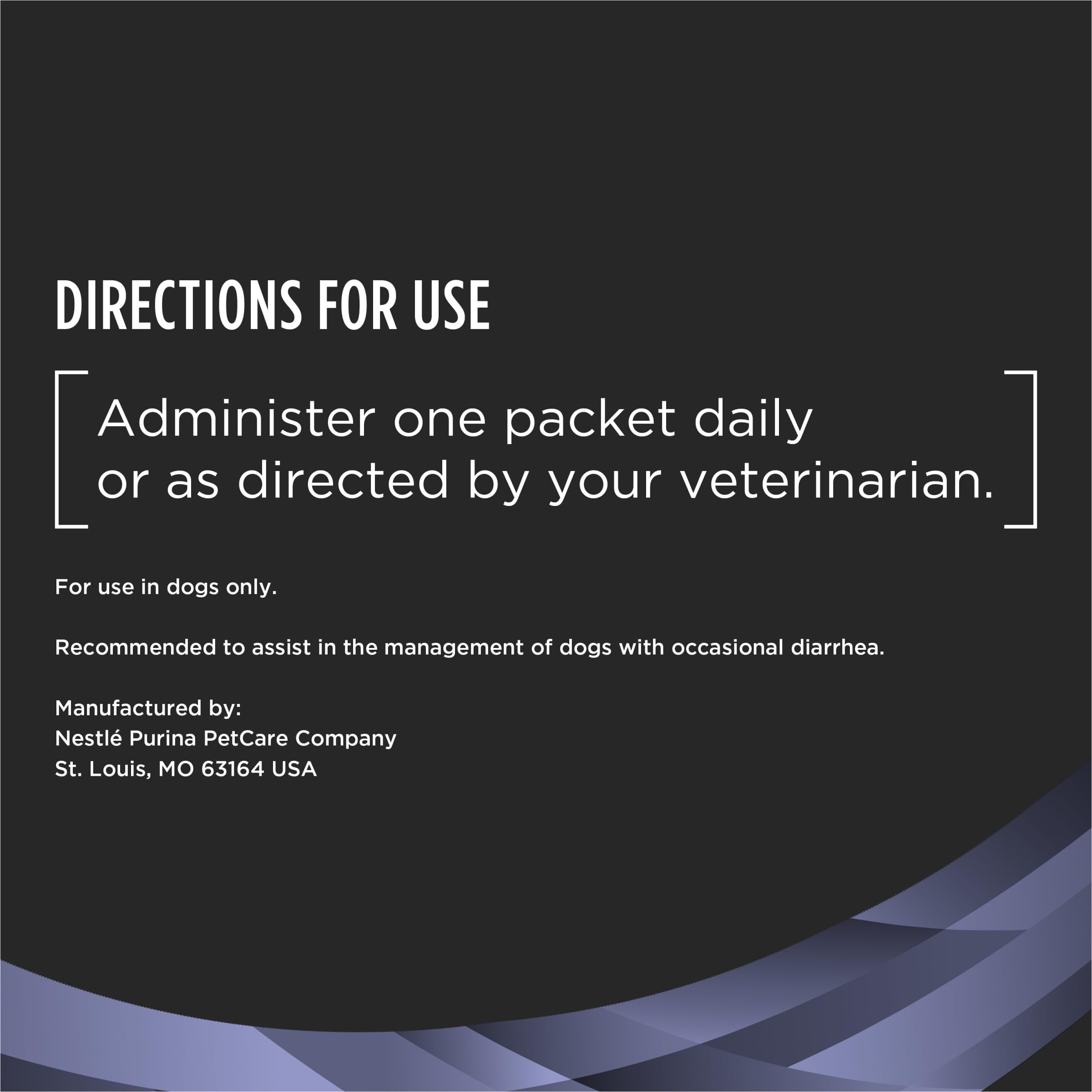 Purina FortiFlora supports puppies and adults with diarrhea in a gentle regimen.