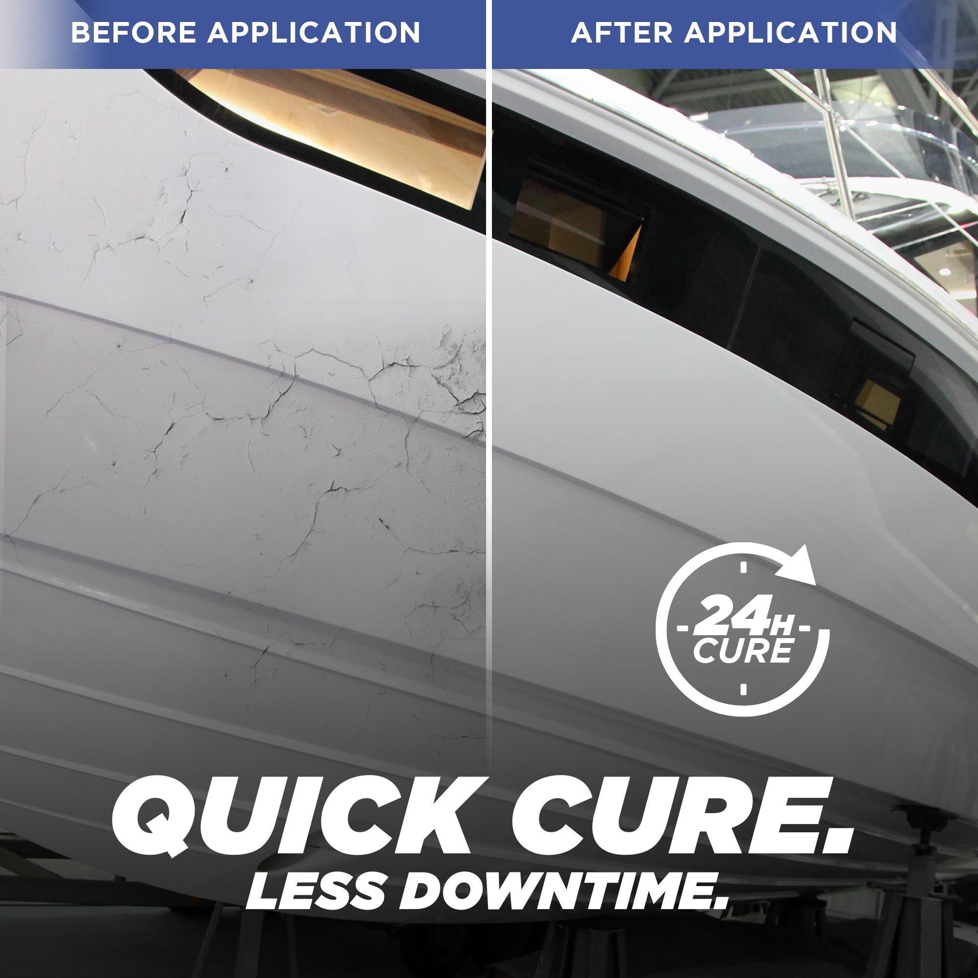 FORTIVO 5200 sealing a hull seam to ensure watertight integrity.