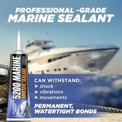 FORTIVO 5200 underwater sealant applied showing strong adhesion