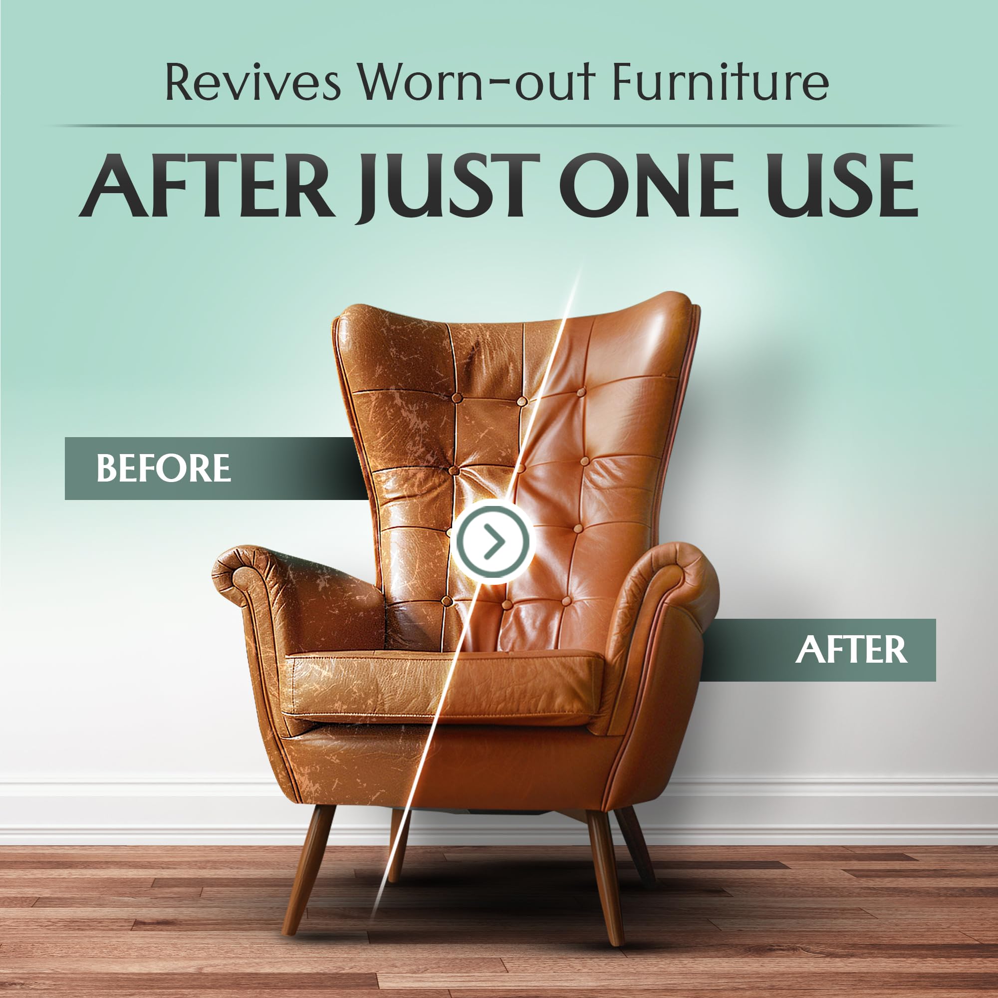 FORTIVO leather furniture care kit helps restore scratches on a chair
