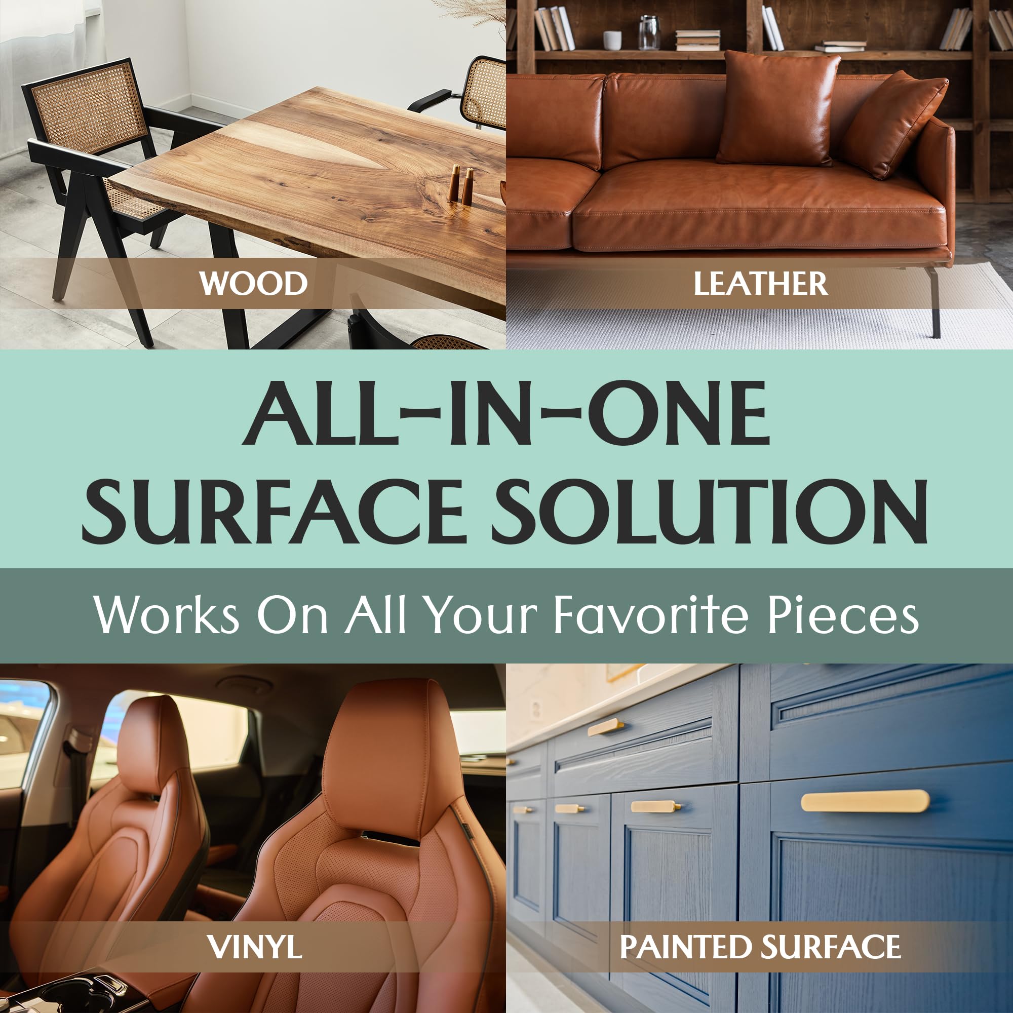 FORTIVO repair salve applicator brush targets worn areas on the sofa