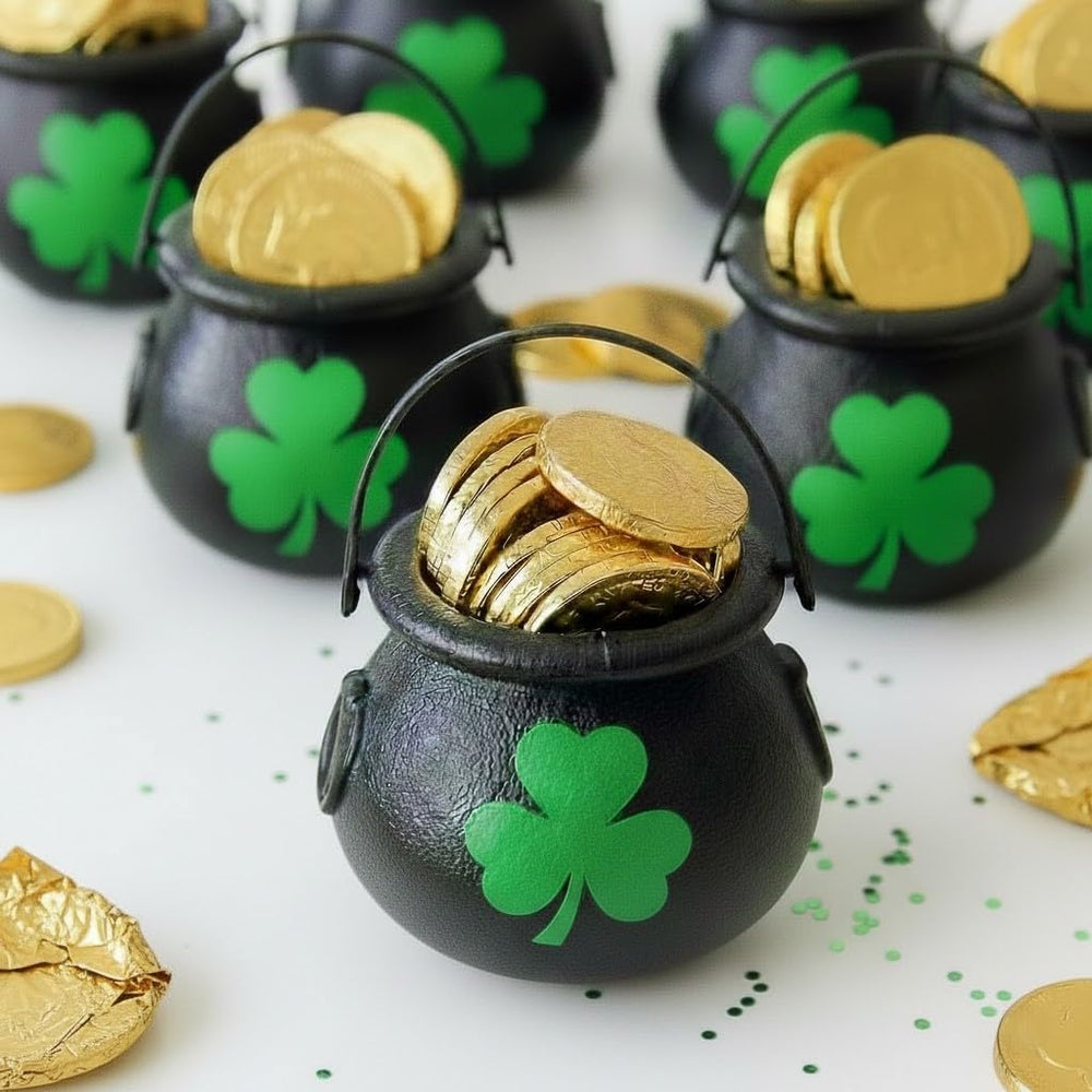 FORTKNOX coins in a candy bowl for St. Patrick's Day display