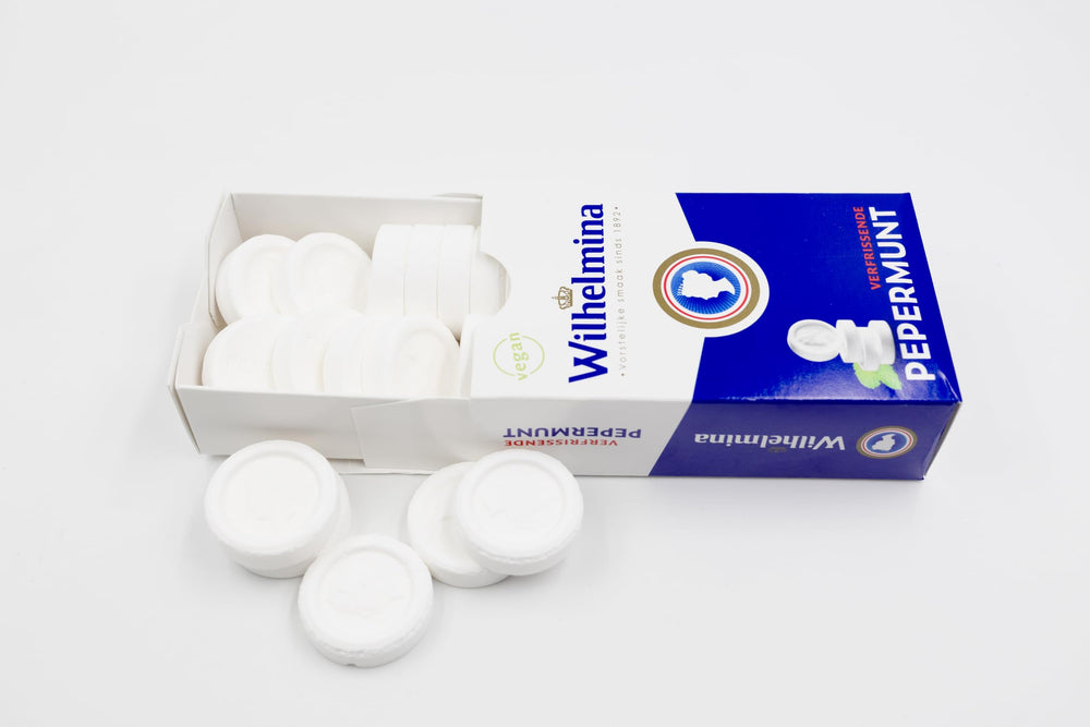 Dutch-made Fortuin Wilhelmina Peppermints highlight traditional candy craftsmanship