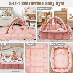 Foryoomi plush play mat offers cozy comfort for floor play sessions