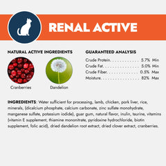 Hydrolyzed protein and potato protein in the Forza10 renal formula.