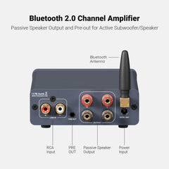 Fosi Audio BT20A Pro side ports facilitate clean cabling for outdoor or indoor setups.