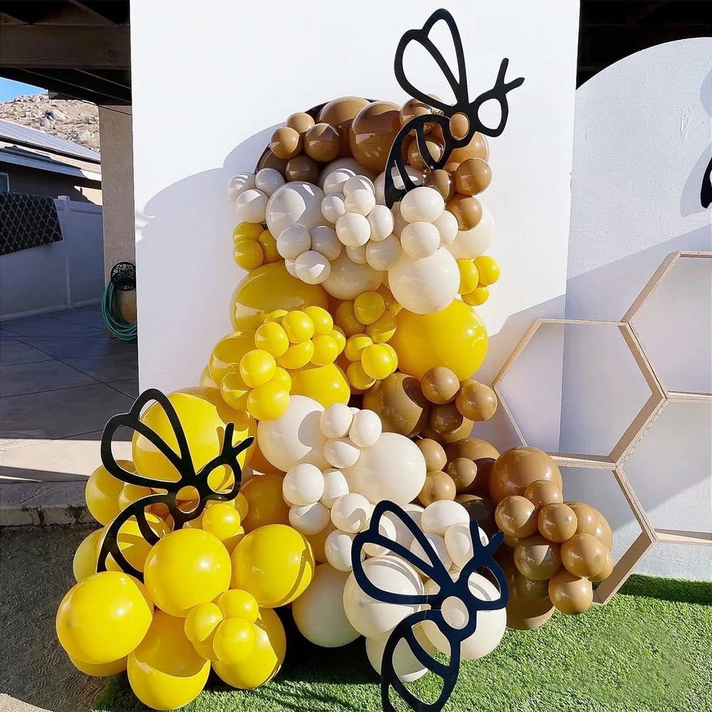 Helium or air fill compatible FOTIOMRG yellow balloons
