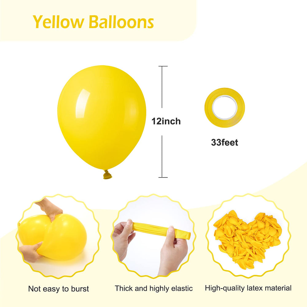 Ribbon and yellow balloons by FOTIOMRG for quick decorating