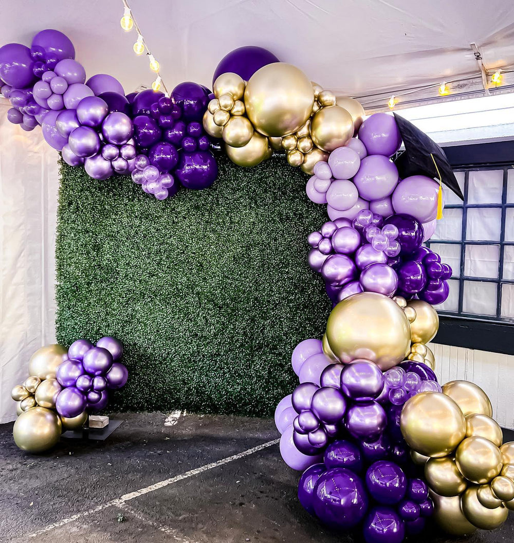 FOTIOMRG birthday butterfly party decor using purple balloons