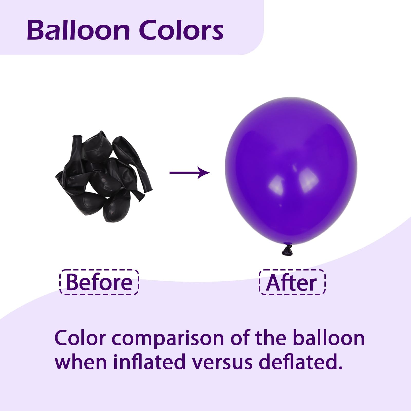 FOTIOMRG purple ribbon 33 feet enhances balloon garlands