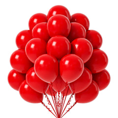 FOTIOMRG red balloons pack 12 inch for quick party setup.