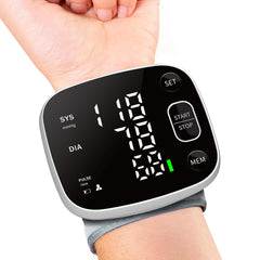 FOTOSY blood-pressure-monitor wrist-cuff reads easily for accurate home use.