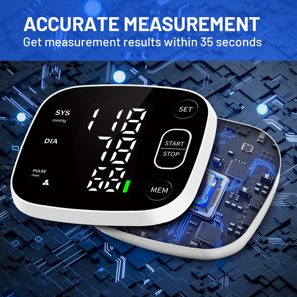 FOTOSY blood-pressure-monitor with voice announcement aids elderly users.