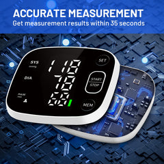 FOTOSY blood-pressure-monitor with voice announcement aids elderly users.