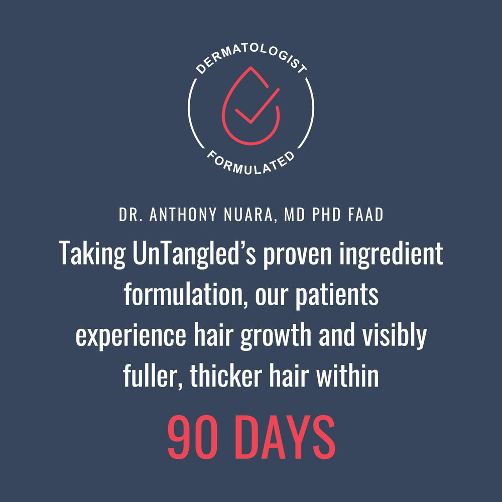 Foundation Skincare UnTangled Hair Vitamins shown with other vitamins reflecting regimen compatibility