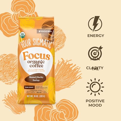Chaga mushrooms in Four Sigmatic brew offering antioxidant-rich benefits