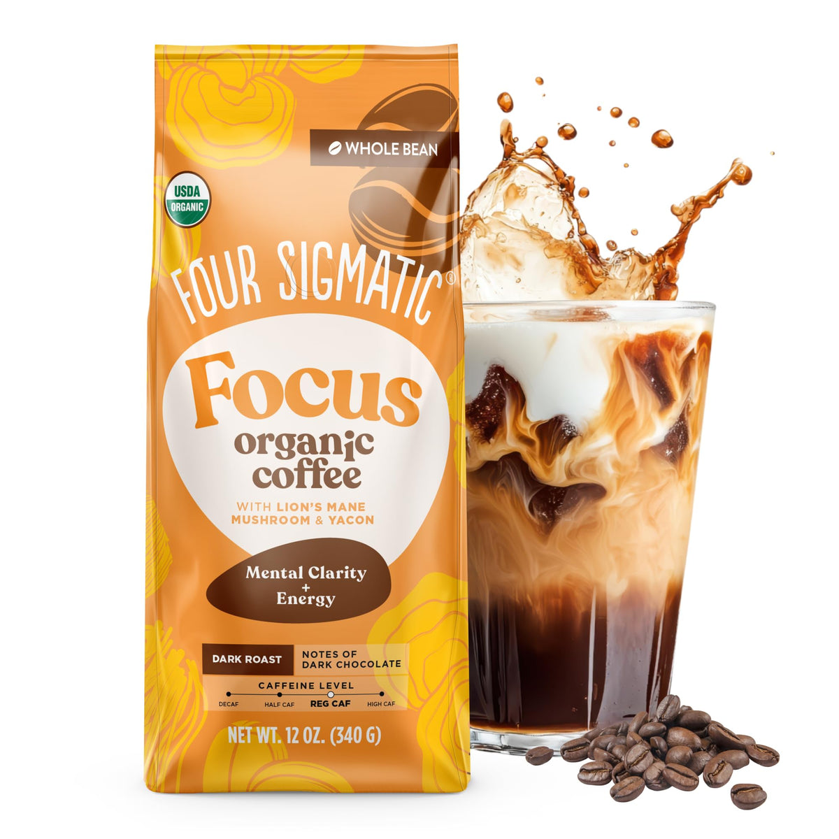 Four Sigmatic dark roast coffee beans deliver smooth flavor for crash-free mornings