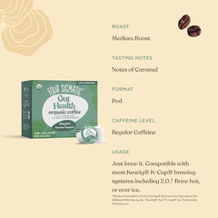 Four Sigmatic Keurig-compatible cups ready for fast, convenient brewing