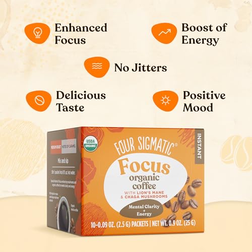 Three-box display with brand boxes for Four Sigmatic Lion's Mane blend.