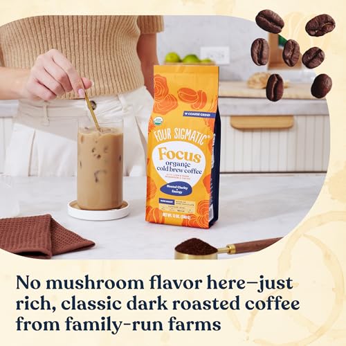 Four Sigmatic Yacon root prebiotic blend delivers a digestive-friendly coffee note.