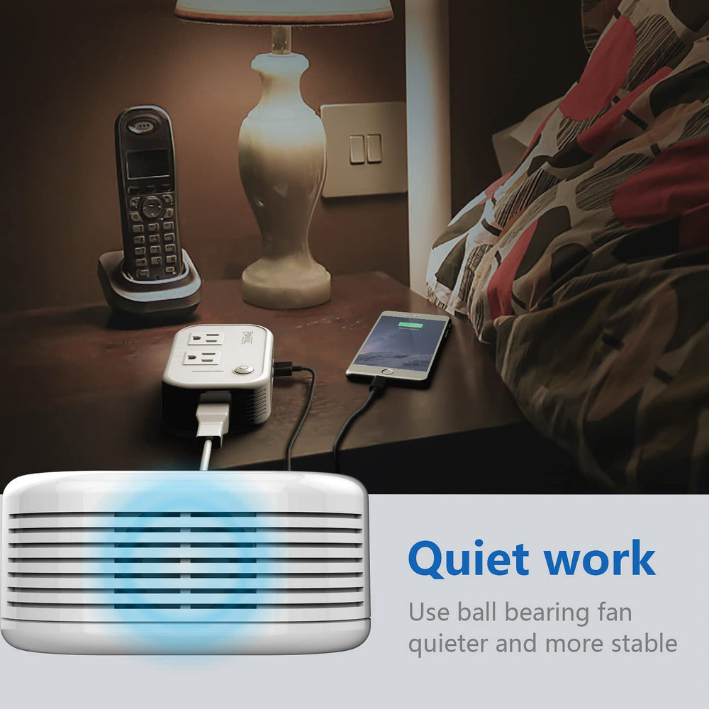 FOVAL detachable 5-foot cable keeps cords tidy during travel