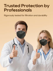 FOXFUN KN95 mask soft ear loops provide long-wear comfort.