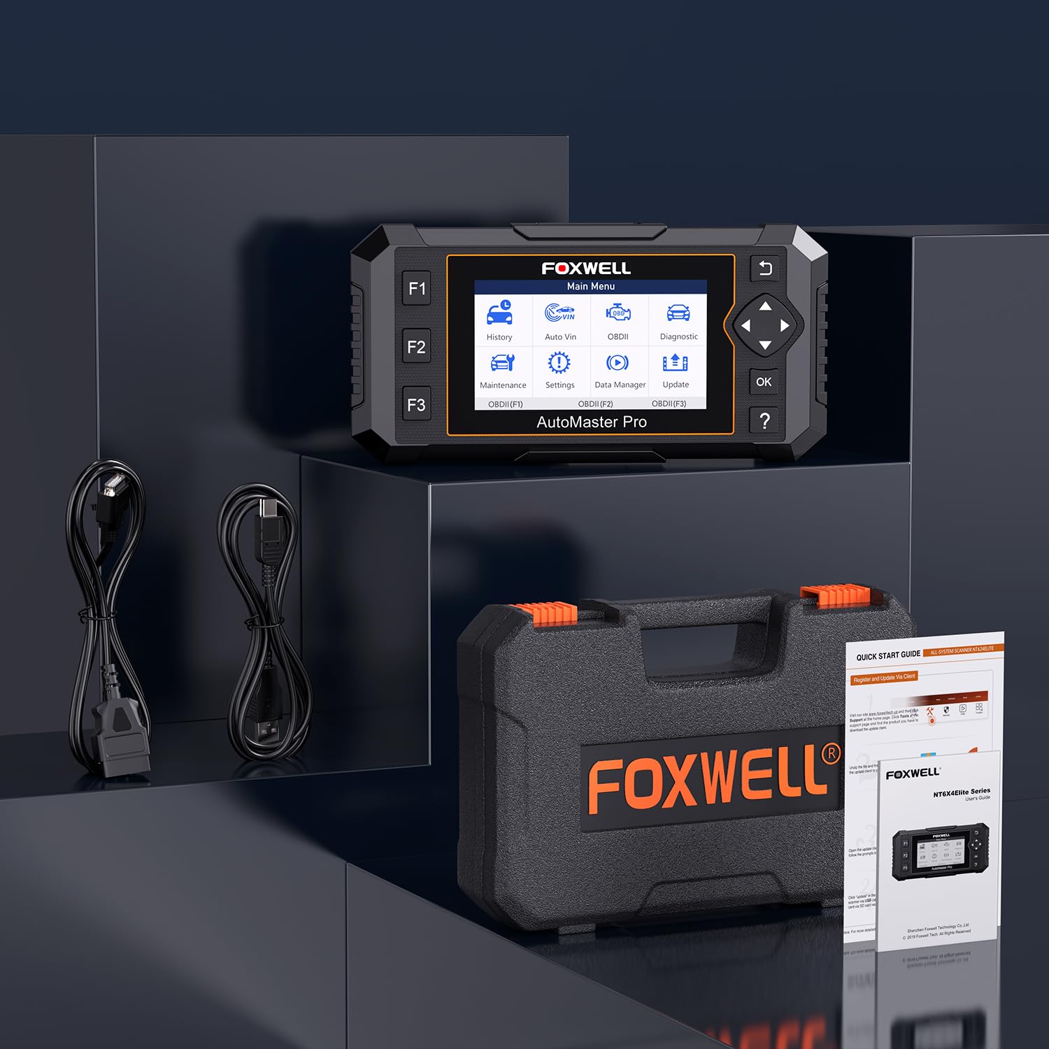 FOXWELL NT614 Elite broad vehicle coverage supports thousands of makes and models.