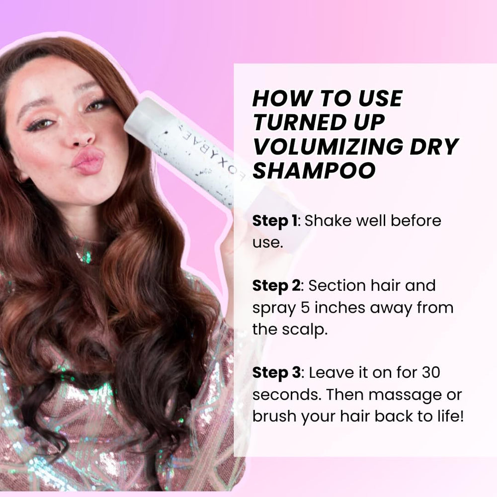 FoxyBae Turned Up color-safe formula protects color-treated hair