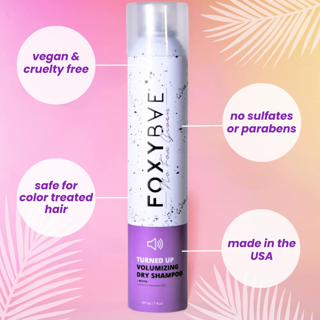 FoxyBae Turned Up no-residue formula leaves hair clean without white streaks