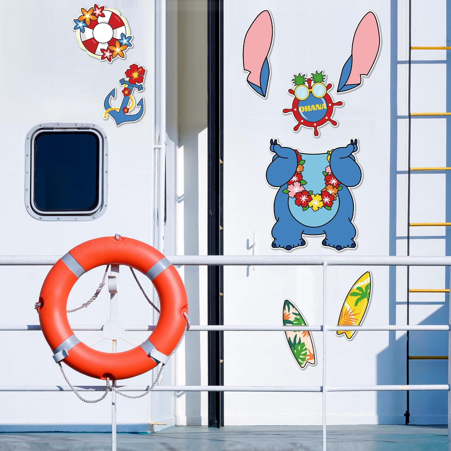 Fprl ship wheel magnet adds reusable decor for doors and refrigerators.