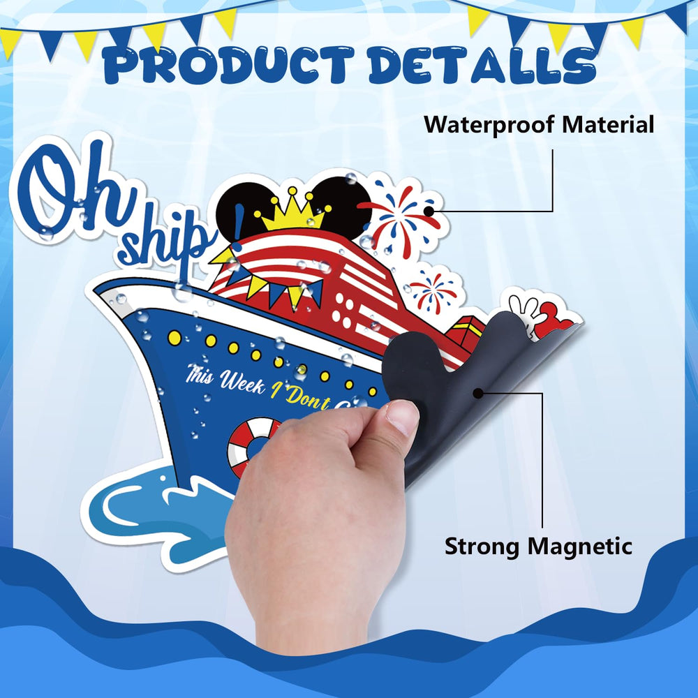 Fprl mouse cruise theme magnets add ship themed charm to cabins