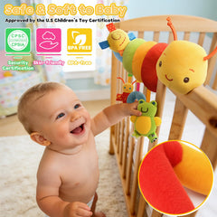 FPVERA attachable stroller arch toy fits car seats and prams easily.