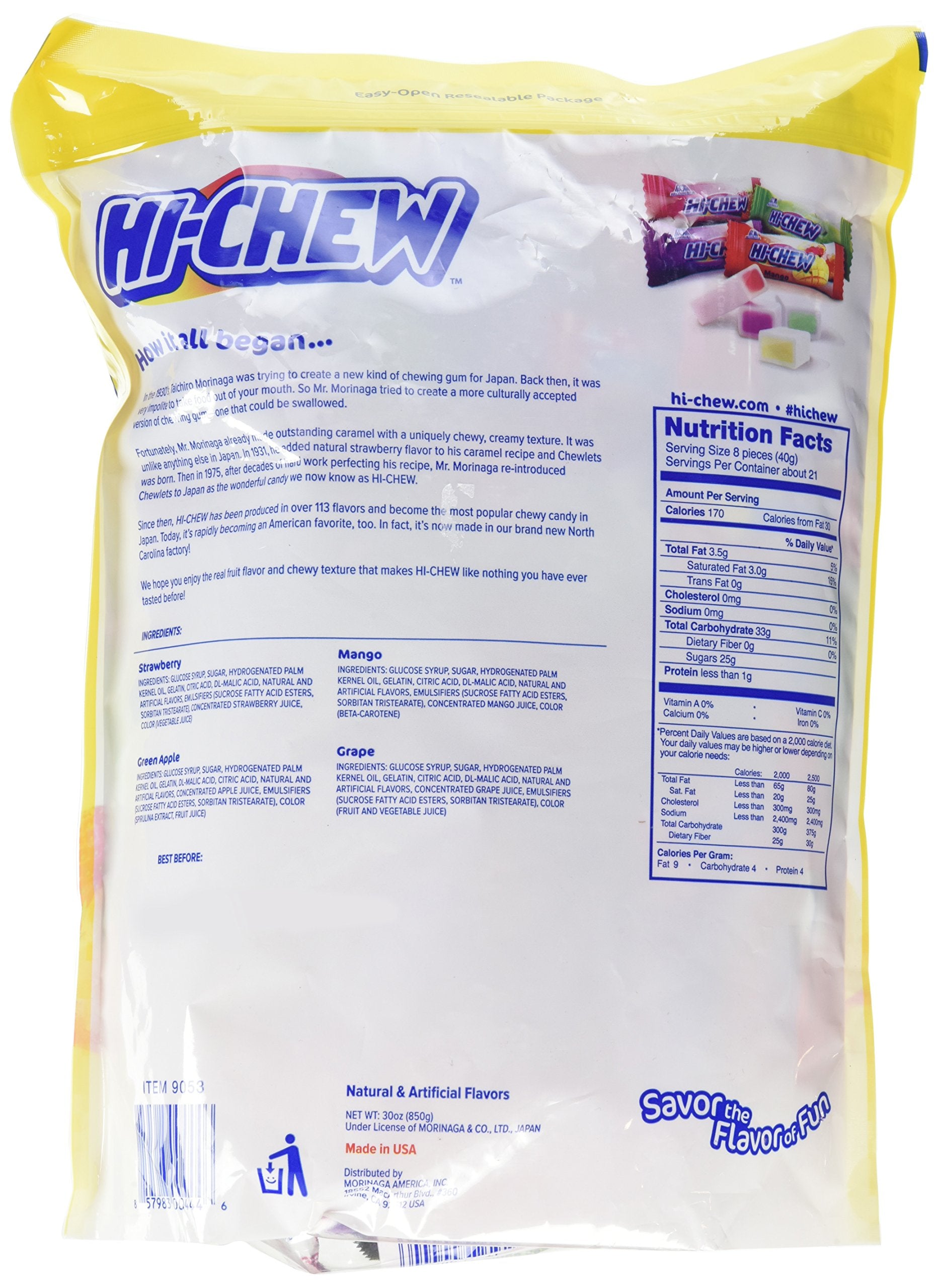 FQQF Hi-Chew fraise : variété colorée pour goûter à tout moment