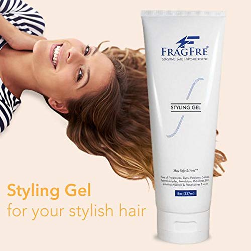 FRAGFRE anti-humidity styling gel demonstrating long-lasting hold in humid conditions