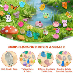 FRAGRANTGARDEN tiny glow rabbit figurine for DIY dioramas and terrariums.
