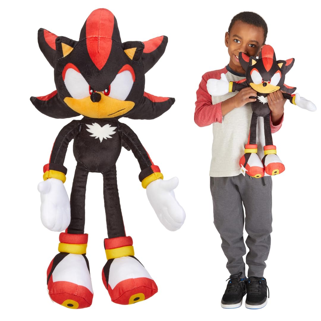 Franco Shadow the Hedgehog plush cuddle pillow 22in, ideal for cozy bedtime snuggles.