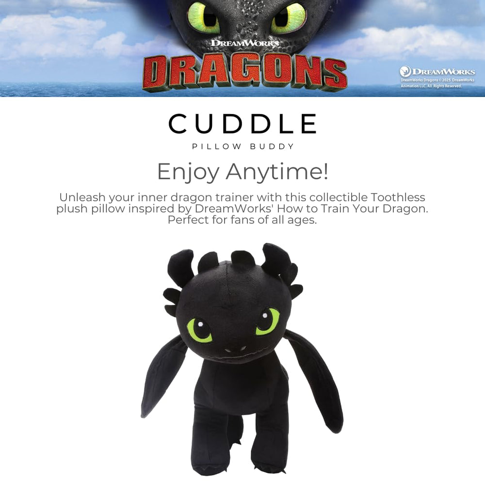 Embroidered facial accents on Franco Toothless dragon pillow.